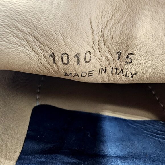 NEW Blue Scarpa Italy Men's 15 Blue Dress Shoes Penny Loafer Italian Handmade 48 - Picture 6 of 15